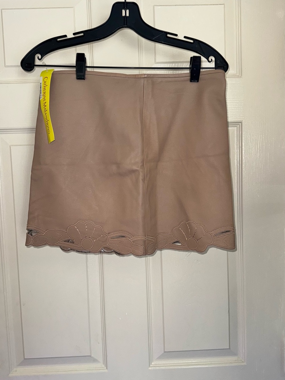 Catherine Malandrino Blush Scalloped-Hem Mini Skirt
